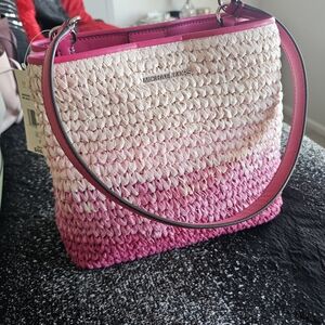 Michael Kors Pink Ombre Woven Women's Bag